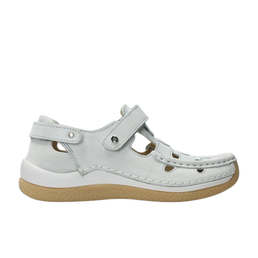 Wolky Offwhite Esperanza Leather Sandal | Closed Toe